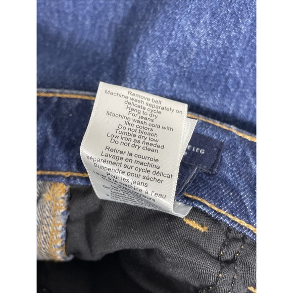 Veronica Beard Taylor Relaxed Wide Leg Jeans Womens Size 28 Belted High Rise - Picture 11 of 13